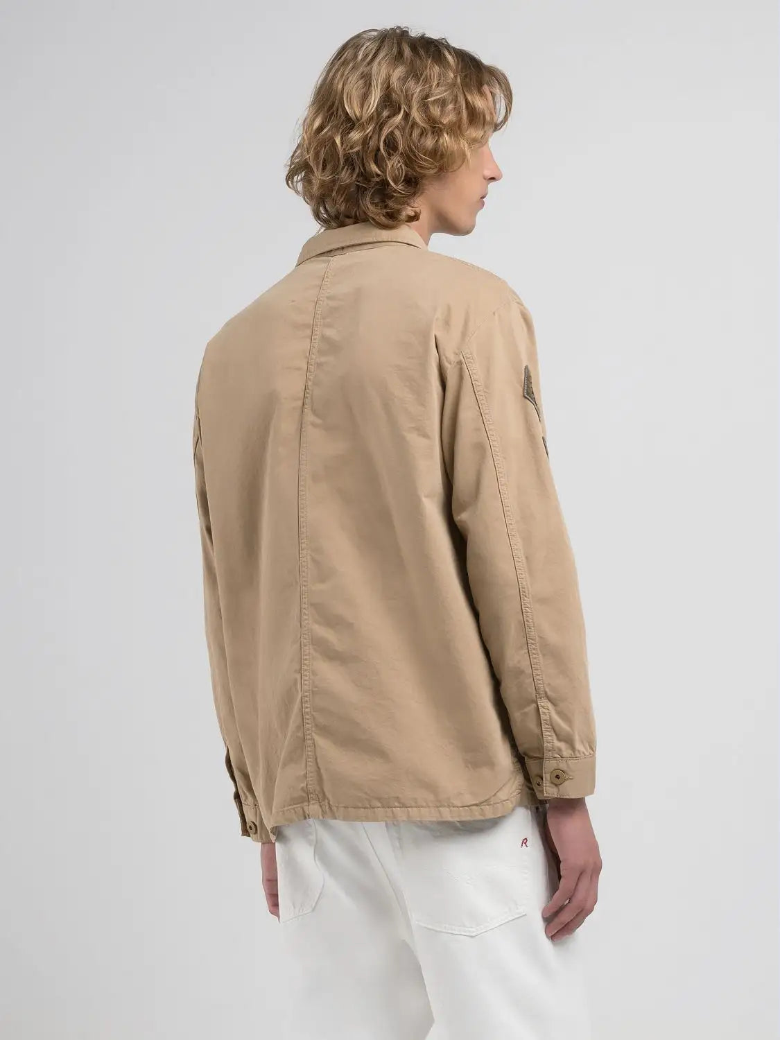 CHAQUETA CAMISERA CON PARCHES - BEIGE - REPLAY | M8445A.000.85172