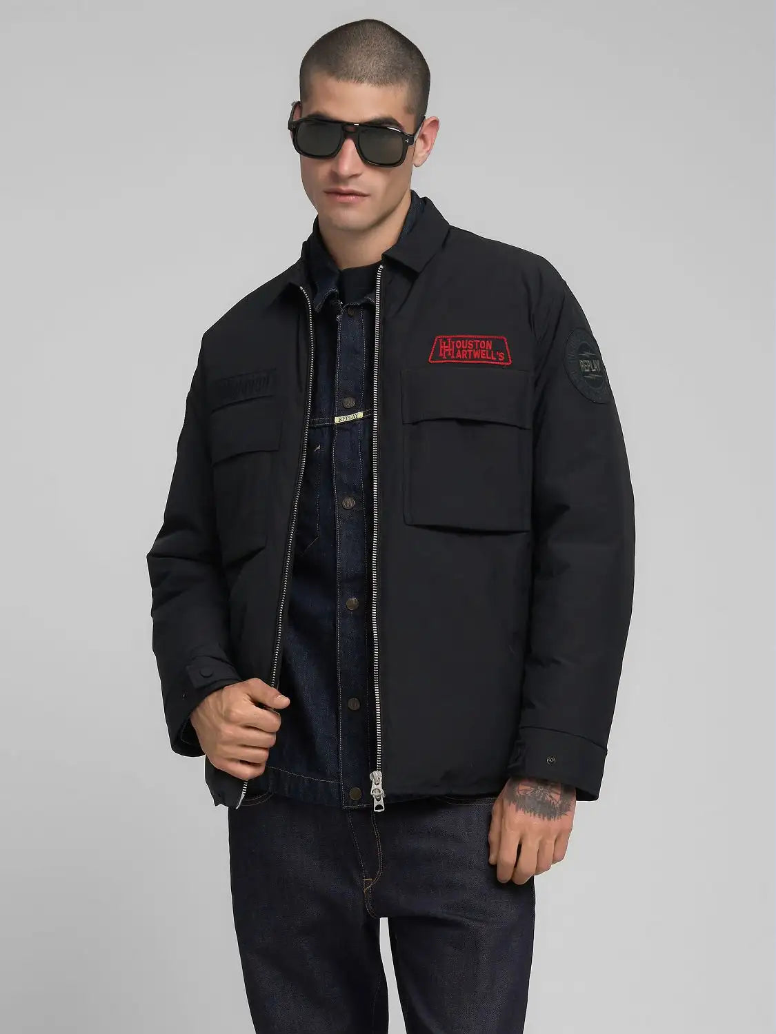 CAZADORA RIDER - NEGRO - REPLAY | M8471 .000.85328