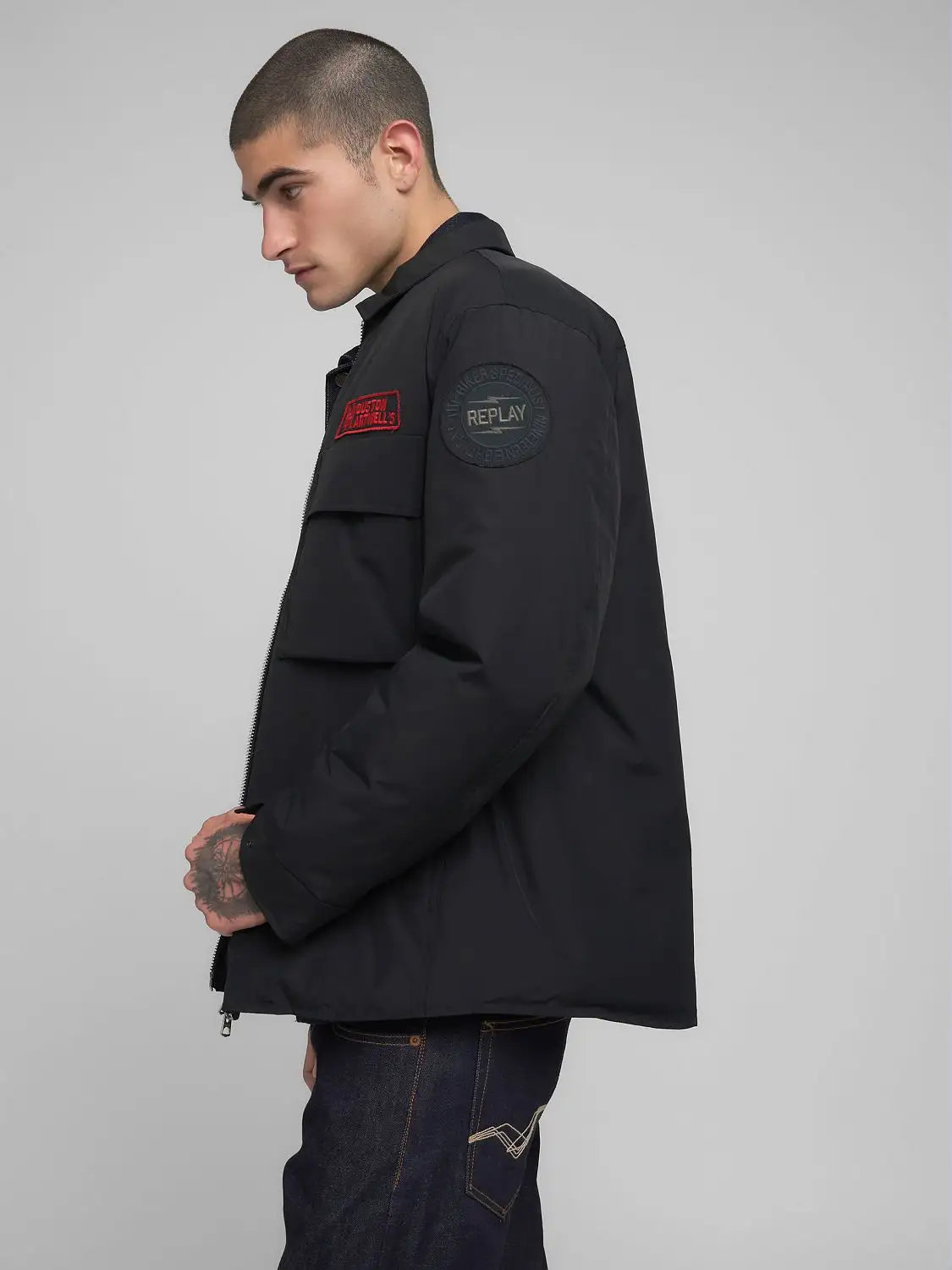 CAZADORA RIDER - NEGRO - REPLAY | M8471 .000.85328