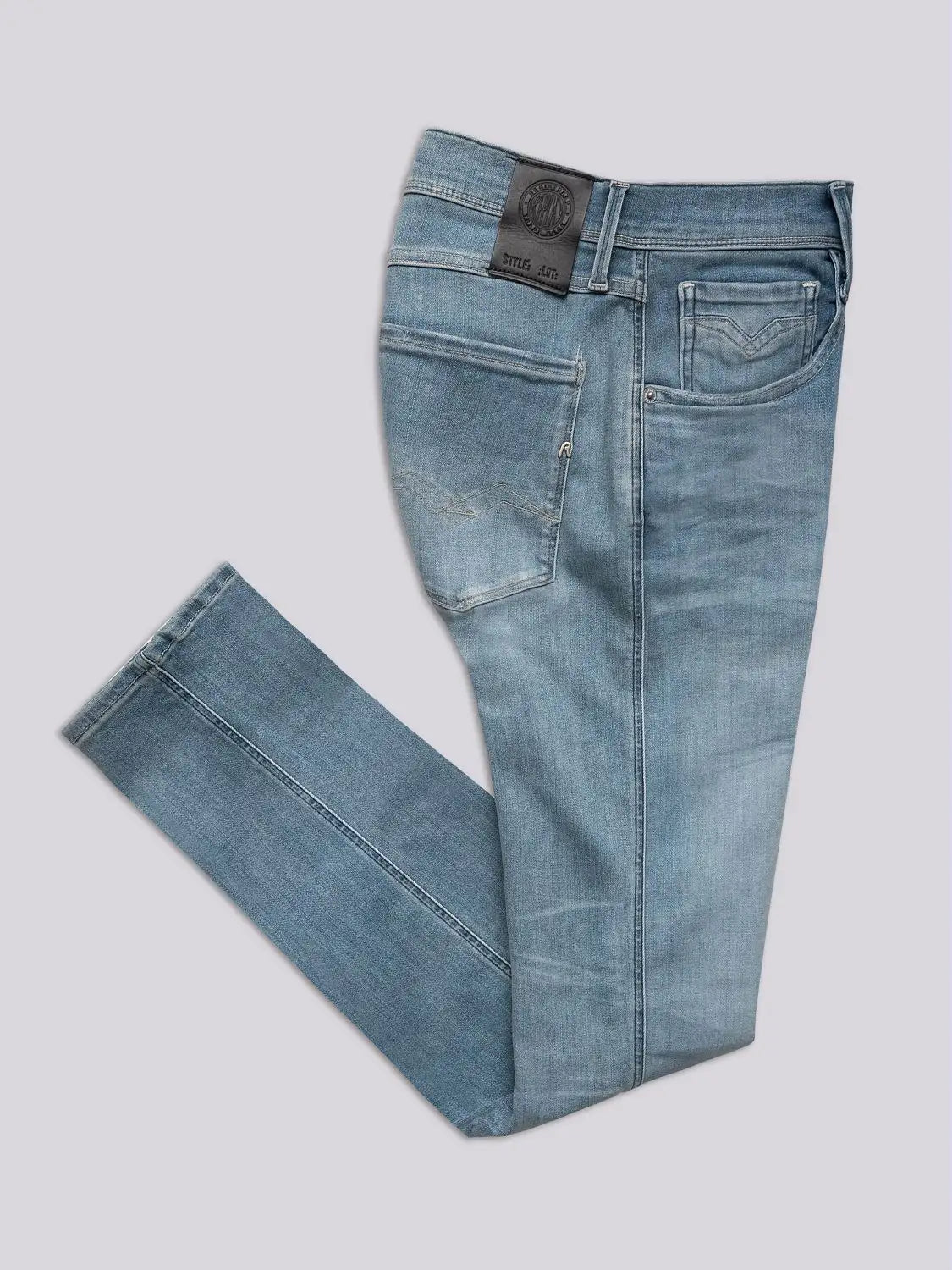 PANTALÓN VAQUERO AJUSTADO SLIM FIT ANBASS HYPERFLEX - AZUL - REPLAY | M914Y.000.661.A05
