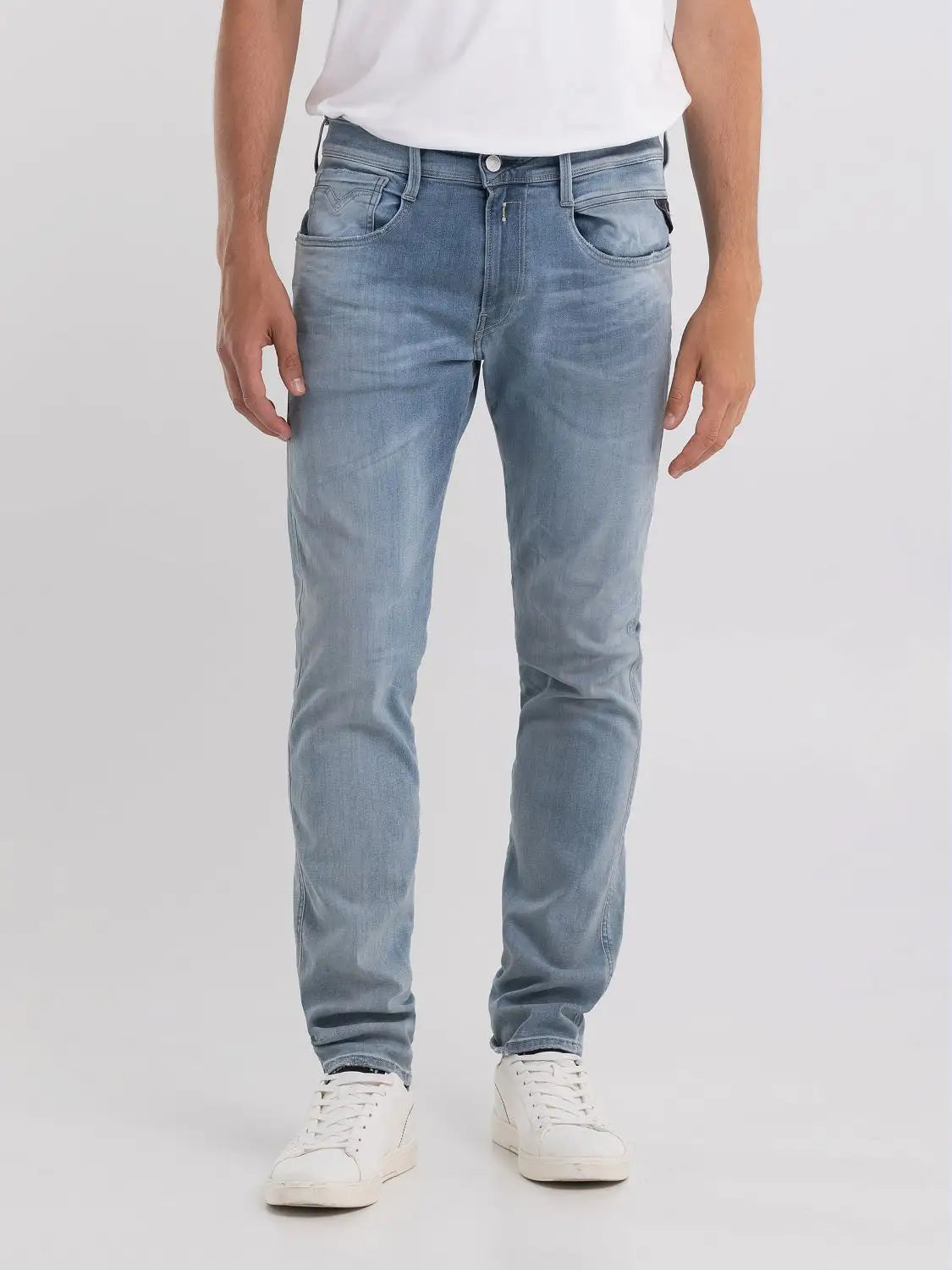 PANTALÓN VAQUERO AJUSTADO SLIM FIT ANBASS HYPERFLEX - AZUL - REPLAY | M914Y.000.661.A05