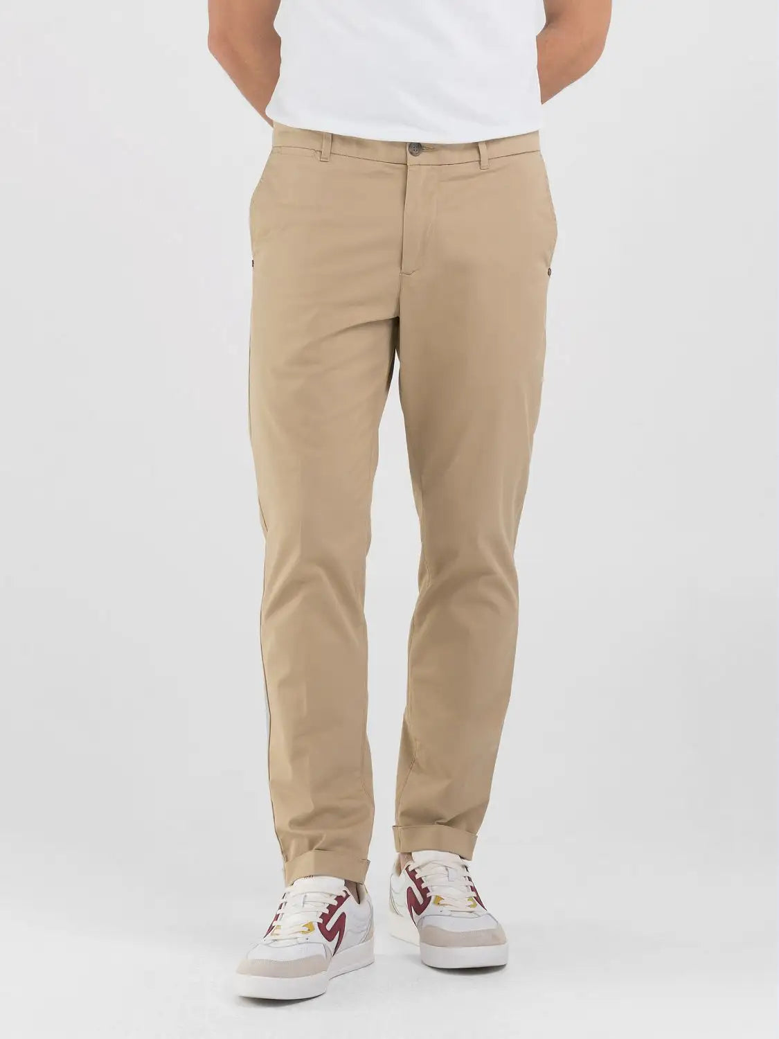 PANTALÓN CHINO SLIM FIT - BEIGE  - REPLAY | M9889R.000.8452307