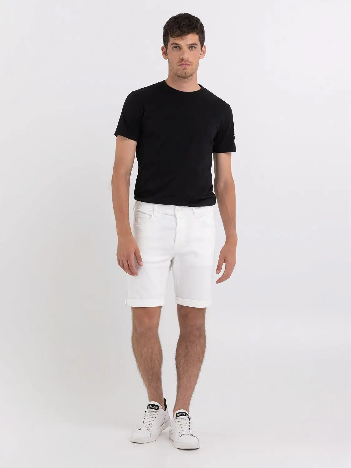 PANTALONES CORTOS VAQUEROS AJUSTADOS TAPERED FIT - BLANCO - REPLAY | MA981Y.000.8005301