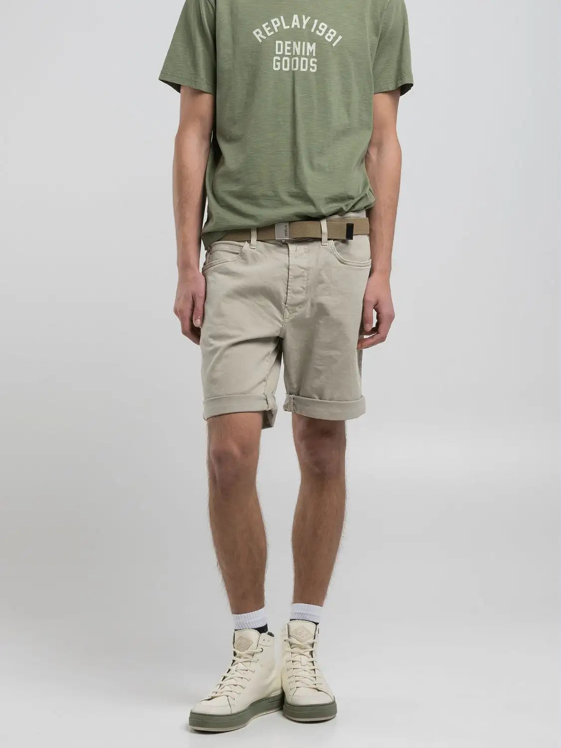 BERMUDAS TAPERED RBJ.981 - BEIGE - REPLAY | MA981Y.000.8488780