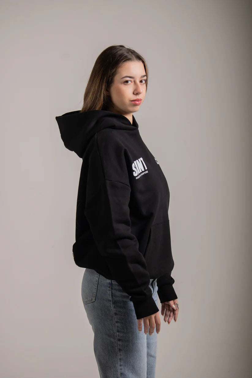 SUDADERA CON CAPUCHA "STARCLUB" - NEGRO - SAINT DEPT