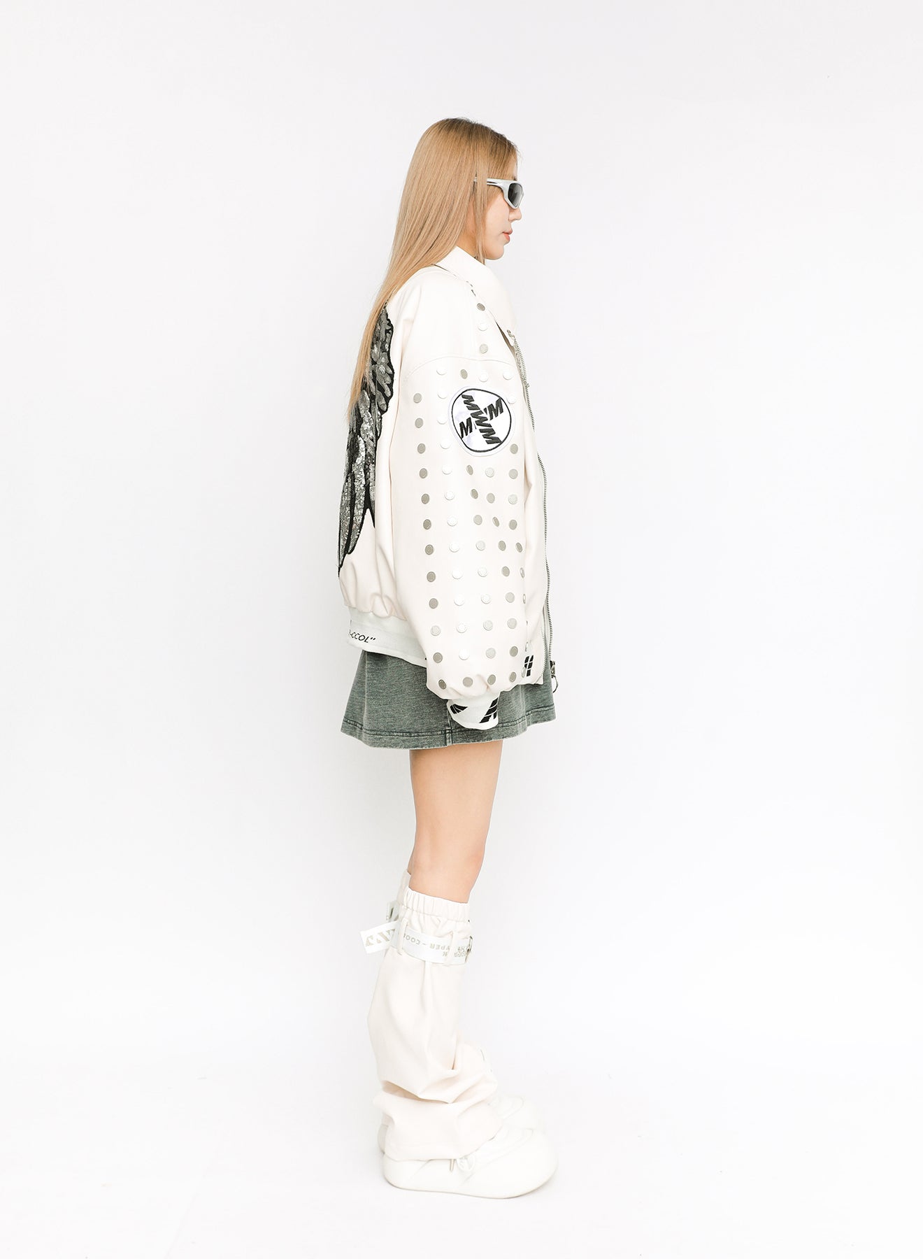 CHAQUETA BOMBER "WINGS" ALAS - ECRU - WINGS CAPSULE MOD WAVE MOVEMENT | MW093070104