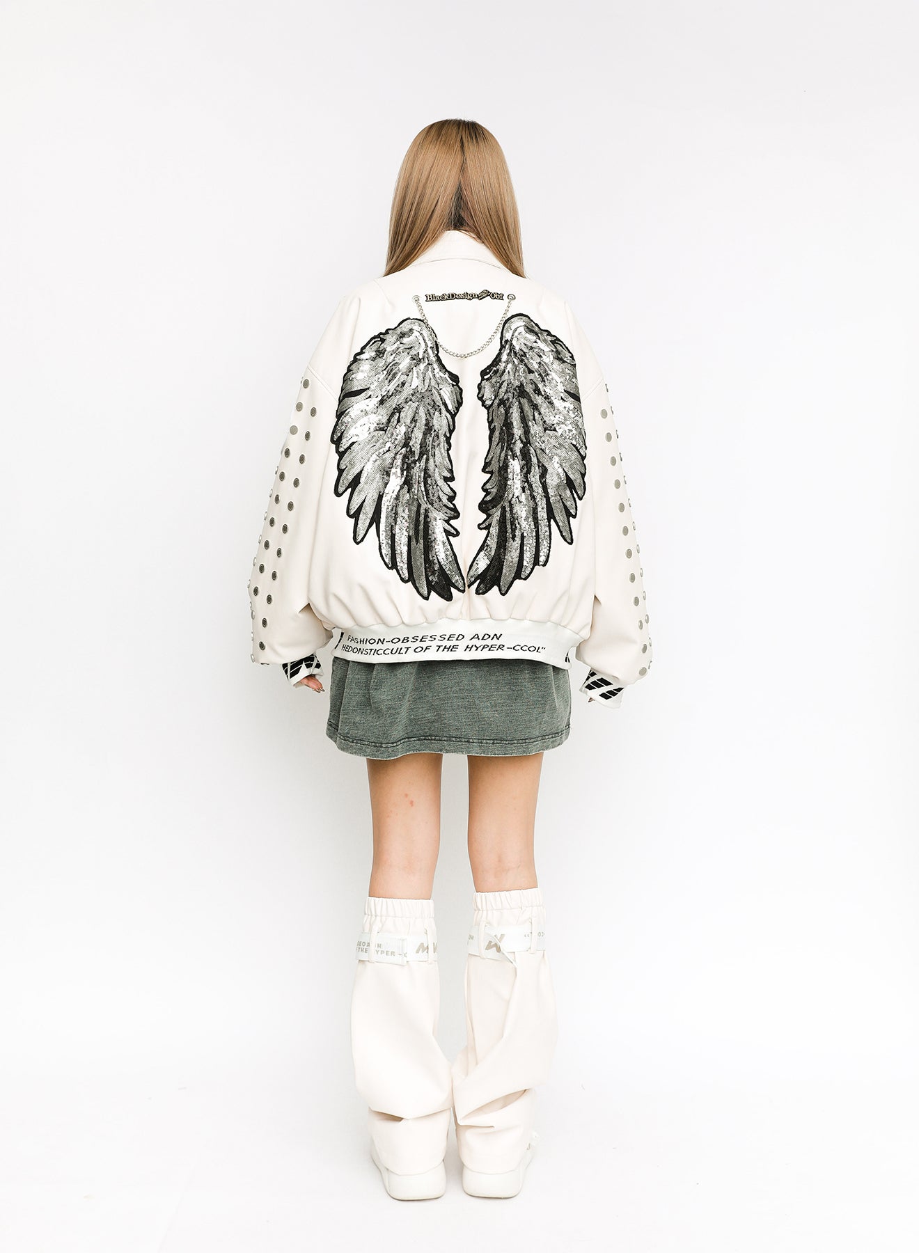 CHAQUETA BOMBER "WINGS" ALAS - ECRU - WINGS CAPSULE MOD WAVE MOVEMENT | MW093070104
