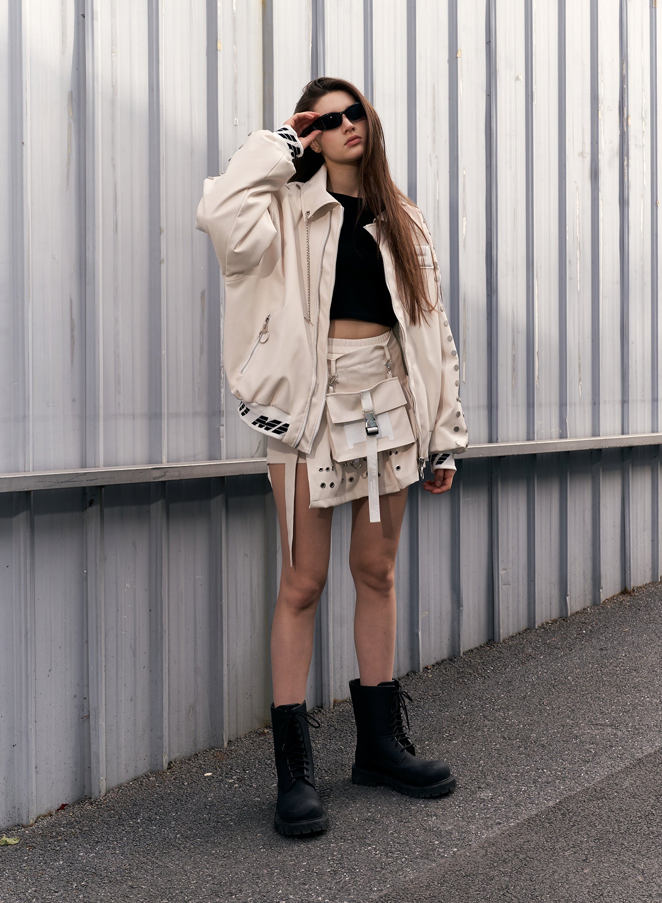 CHAQUETA BOMBER "WINGS" ALAS - ECRU - WINGS CAPSULE MOD WAVE MOVEMENT | MW093070104