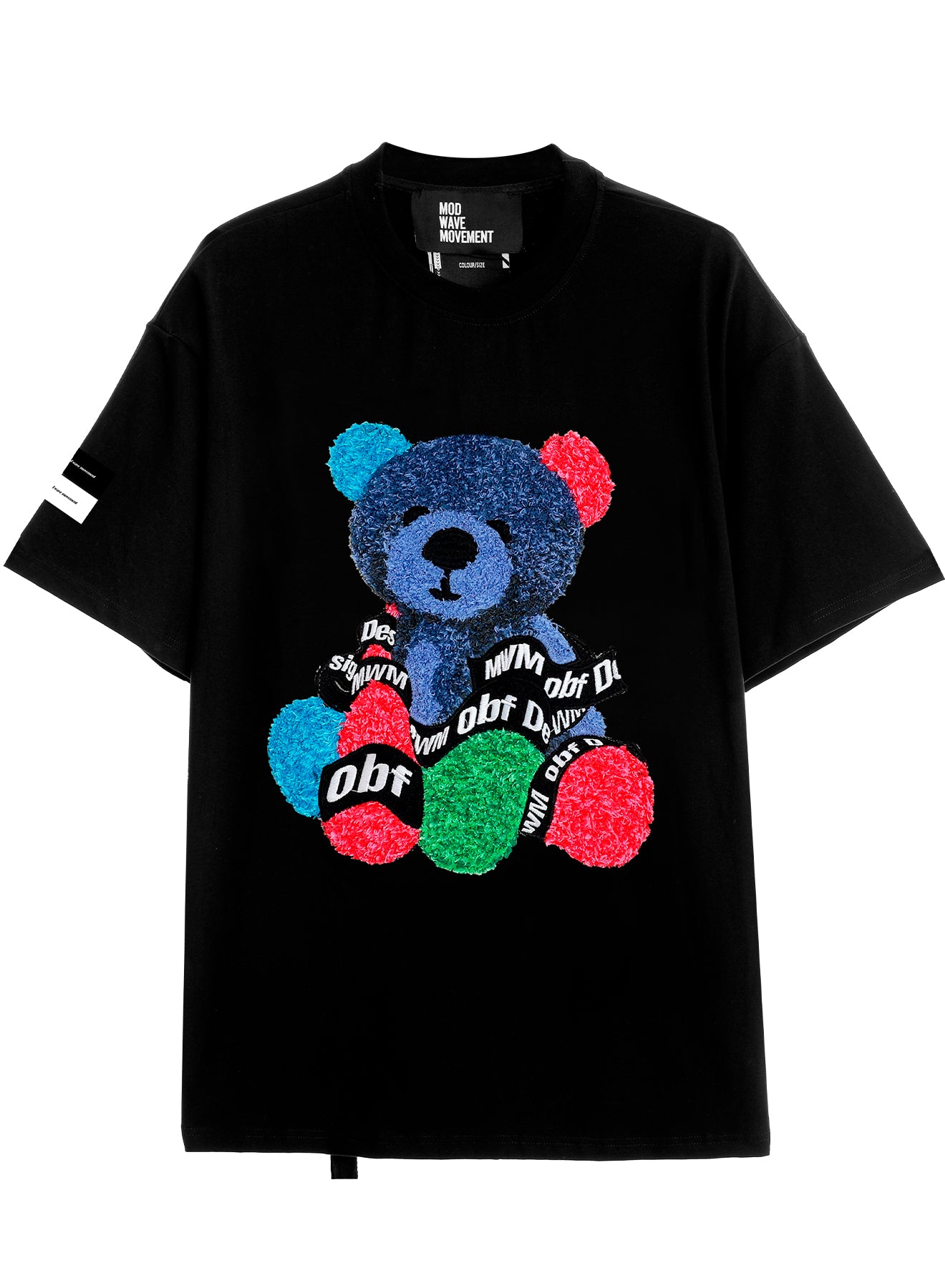 CAMISETA "TEDDY" CON PELO - NEGRO- TEDDY CAPSULE MOD WAVE MOVEMENT | MW082020592