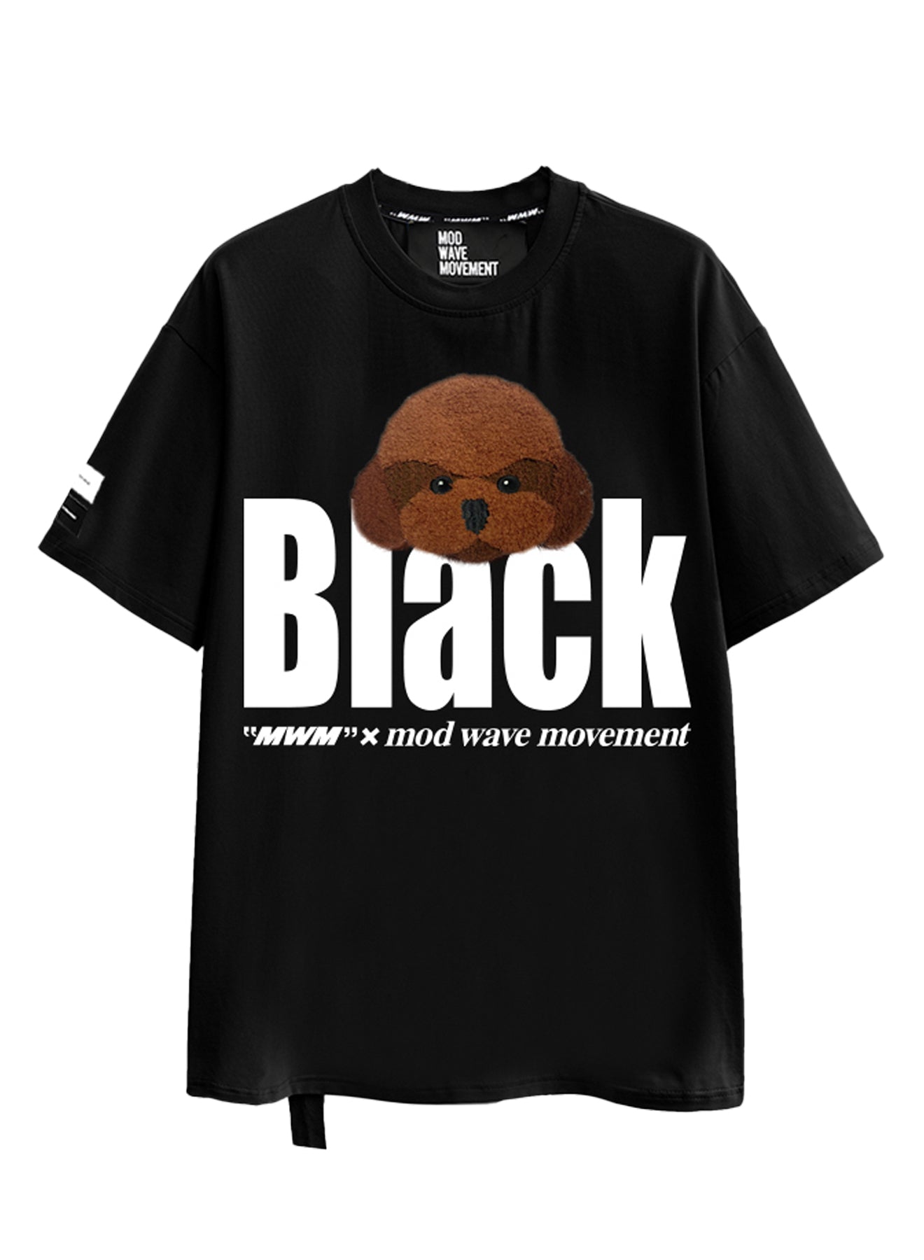 CAMISETA "TEDDY" - NEGRO - TEDDY CAPSULE MOD WAVE MOVEMENT | MW092020061
