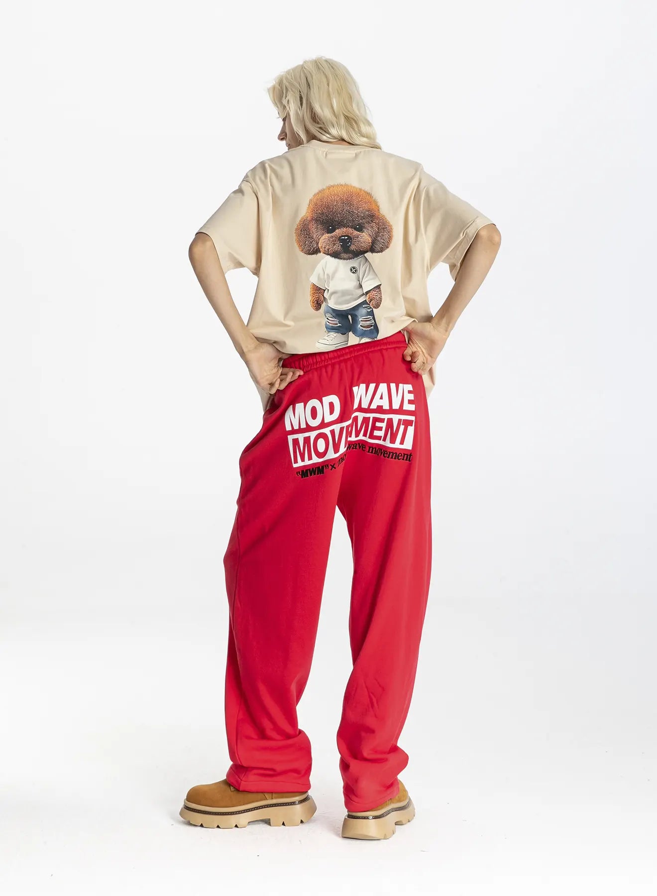 CAMISETA JEANS "TEDDY" - BEIGE - TEDDY CAPSULE MOD WAVE MOVEMENT | MW092020456