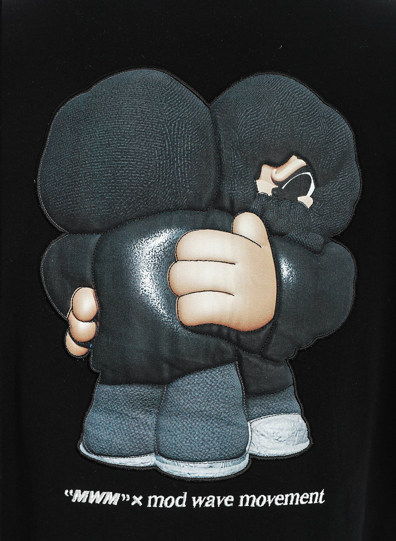 SUDADERA "VANGUARD'S DOG" - NEGRO - VANGUARD'S DOG CAPSULE MOD WAVE MOVEMENT | MW093060087