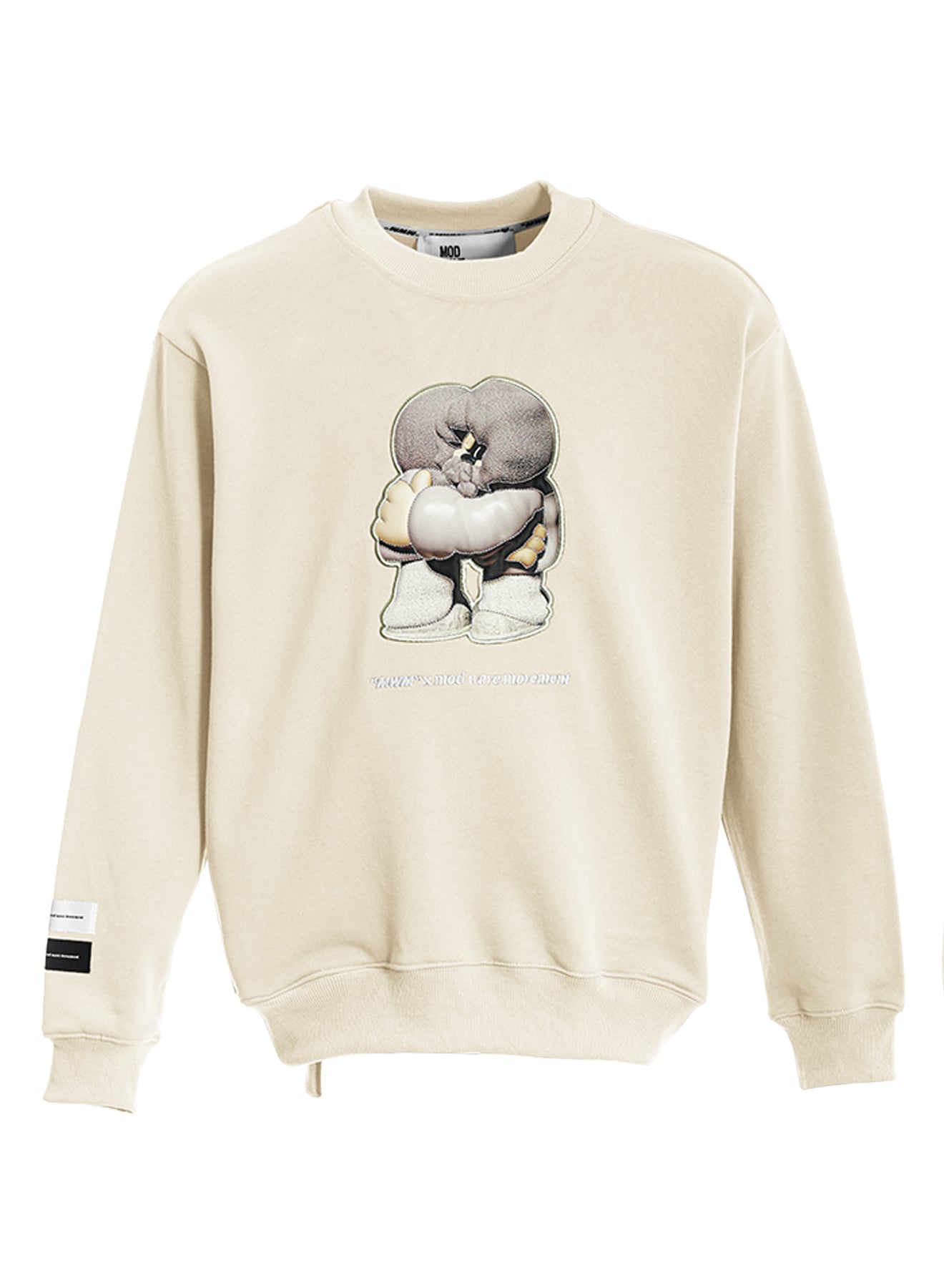 SUDADERA "VANGUARD'S DOG" - BEIGE - VANGUARD'S DOG CAPSULE MOD WAVE MOVEMENT | MW093060087