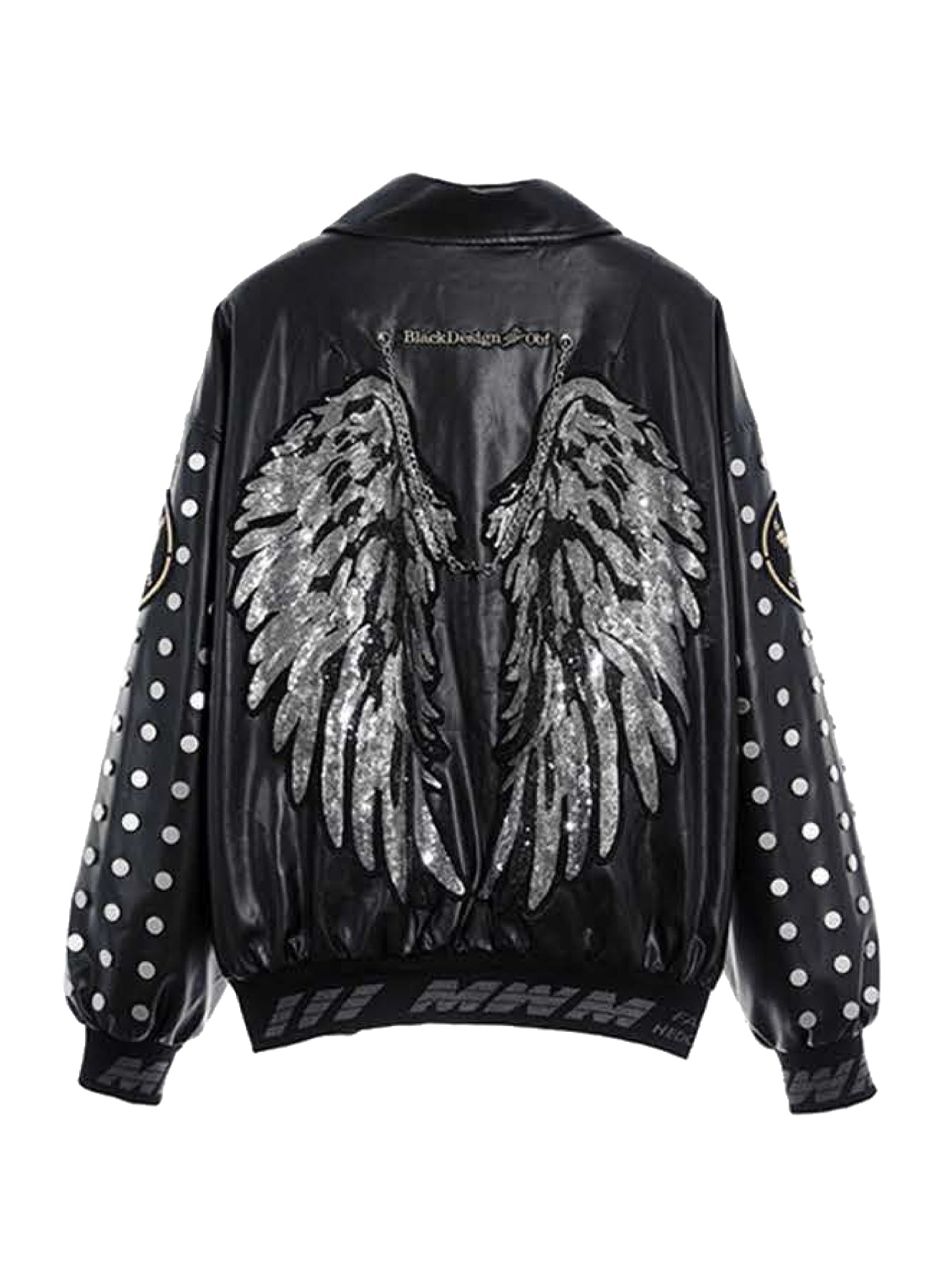 CHAQUETA BOMBER "WINGS" ALAS - NEGRO - WINGS CAPSULE MOD WAVE MOVEMENT | MW093070104