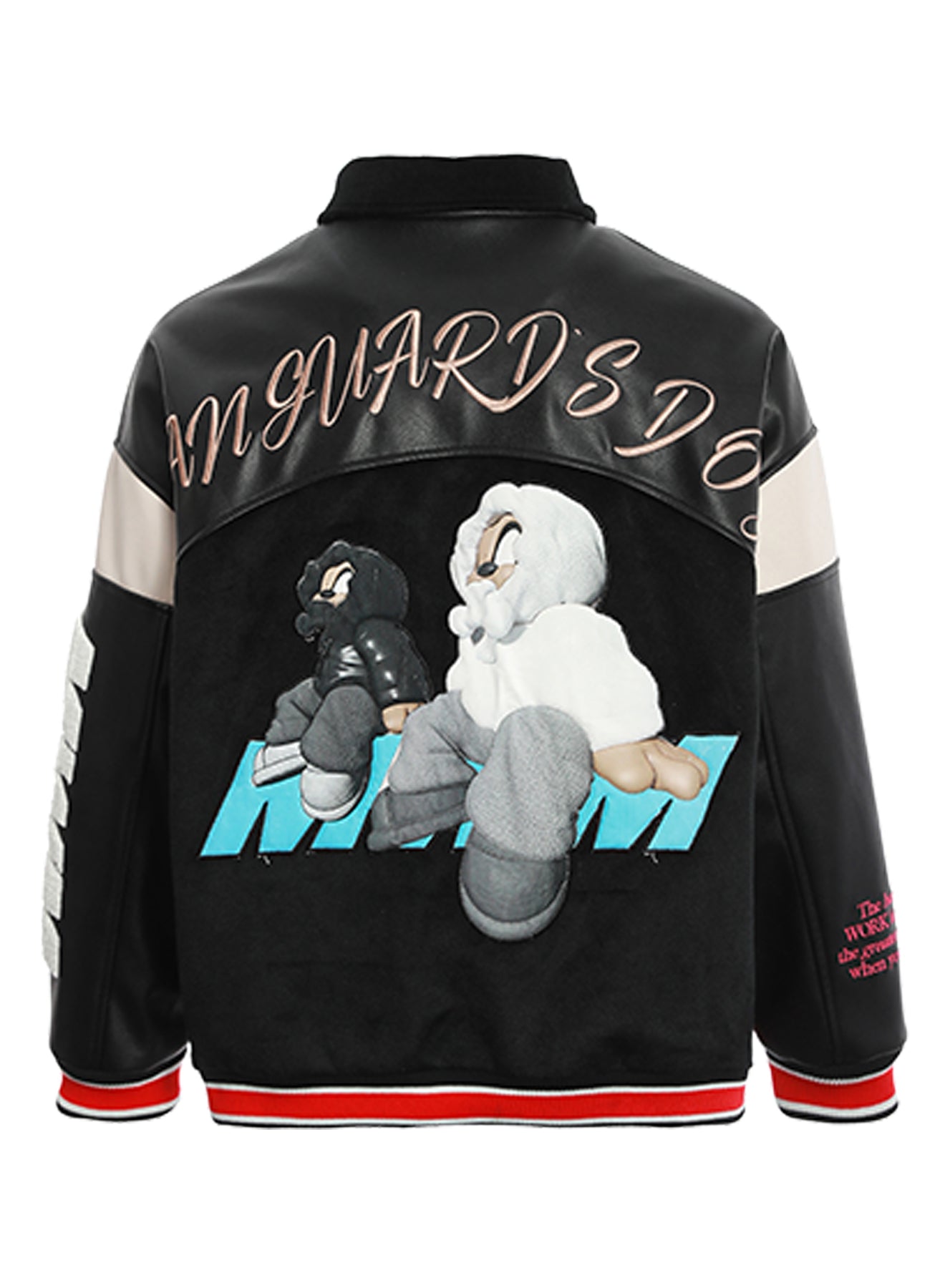 CHAQUETA UNIVERSITARIA "VANGUARD'S DOG" - NEGRO - VANGUARD'S DOG CAPSULE MOD WAVE MOVEMENT | MW094070093