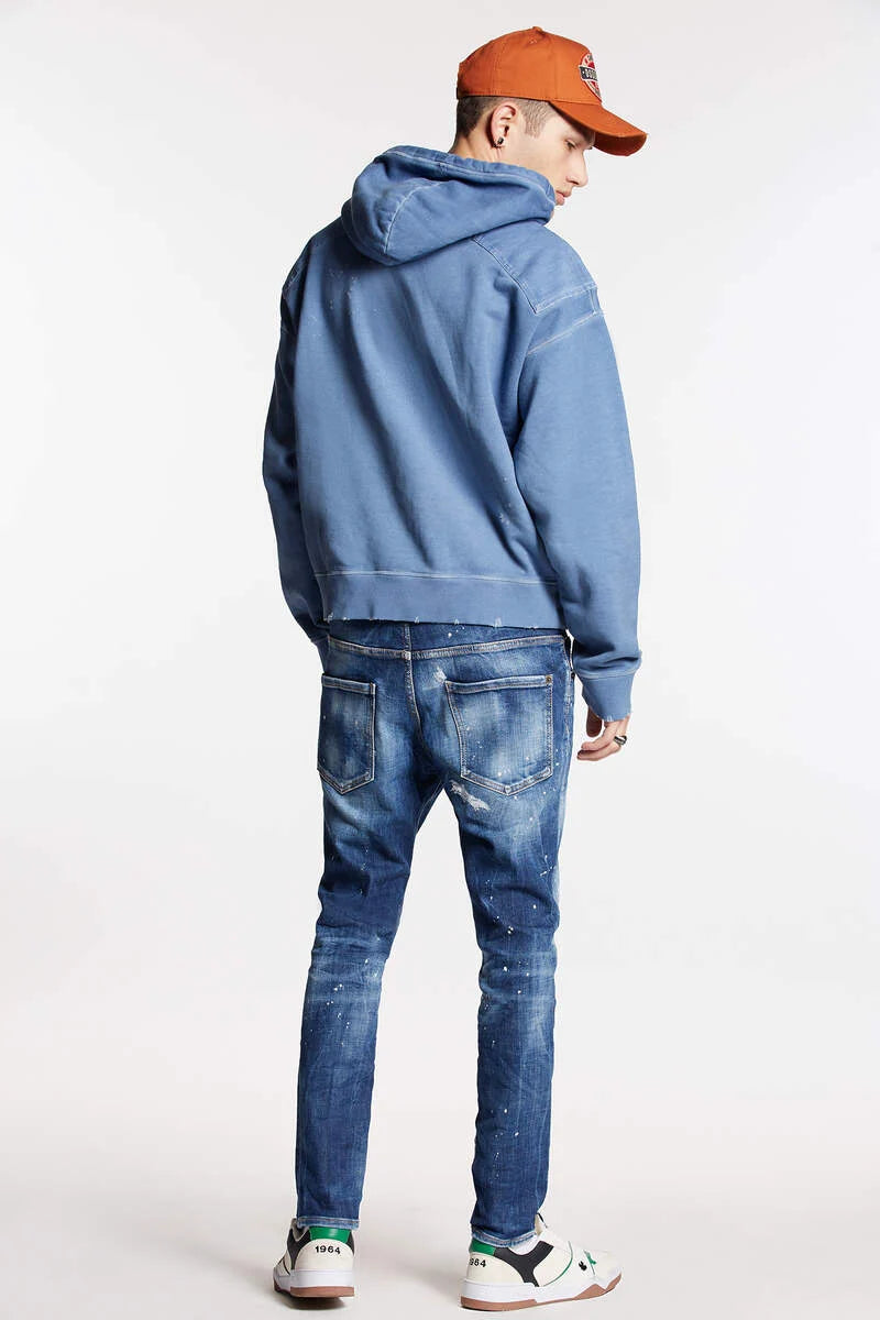 VAQUEROS SLIM FIT "BASIC RIPPED WASH SKATER" - BLUE - DS2