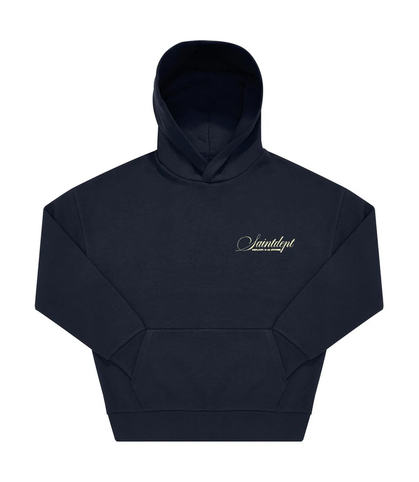 SUDADERA CON CAPUCHA "SIMPLE" - NEGRO - SAINT DEPT