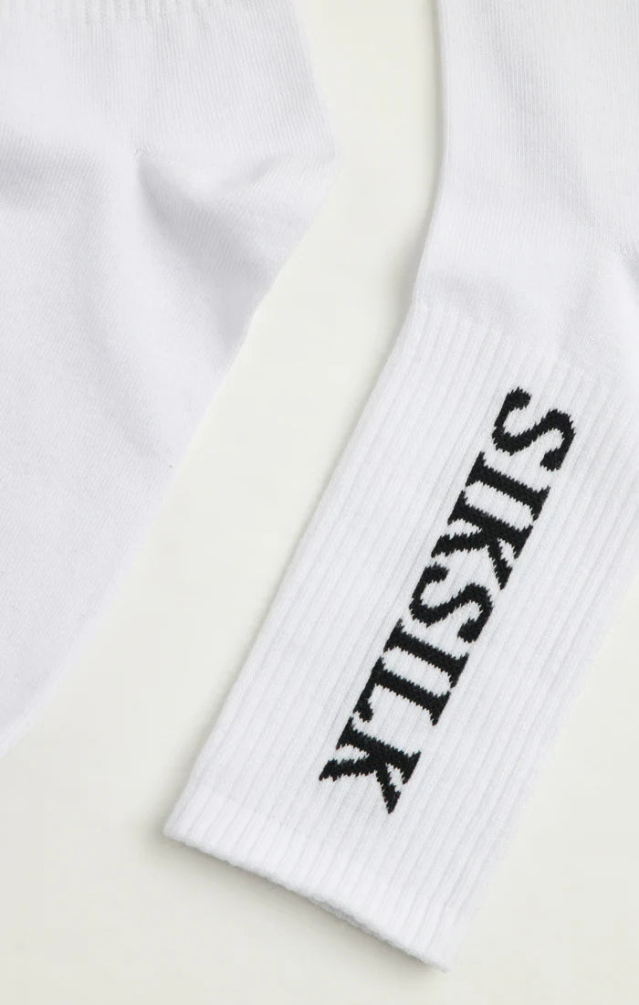 5 PACK CALCETINES ALTOS - WHITE - SIKSILK - Blue Denim