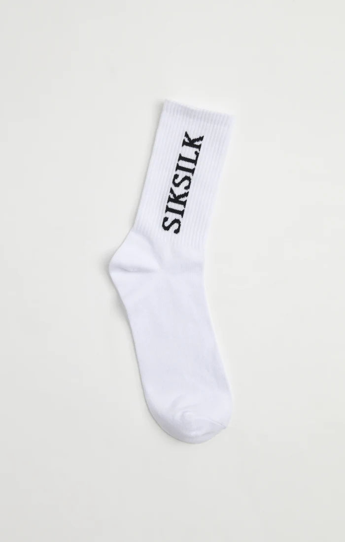 5 PACK CALCETINES ALTOS - WHITE - SIKSILK - Blue Denim