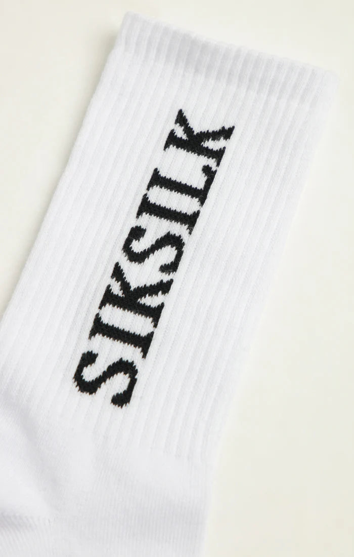 5 PACK CALCETINES ALTOS - WHITE - SIKSILK - Blue Denim