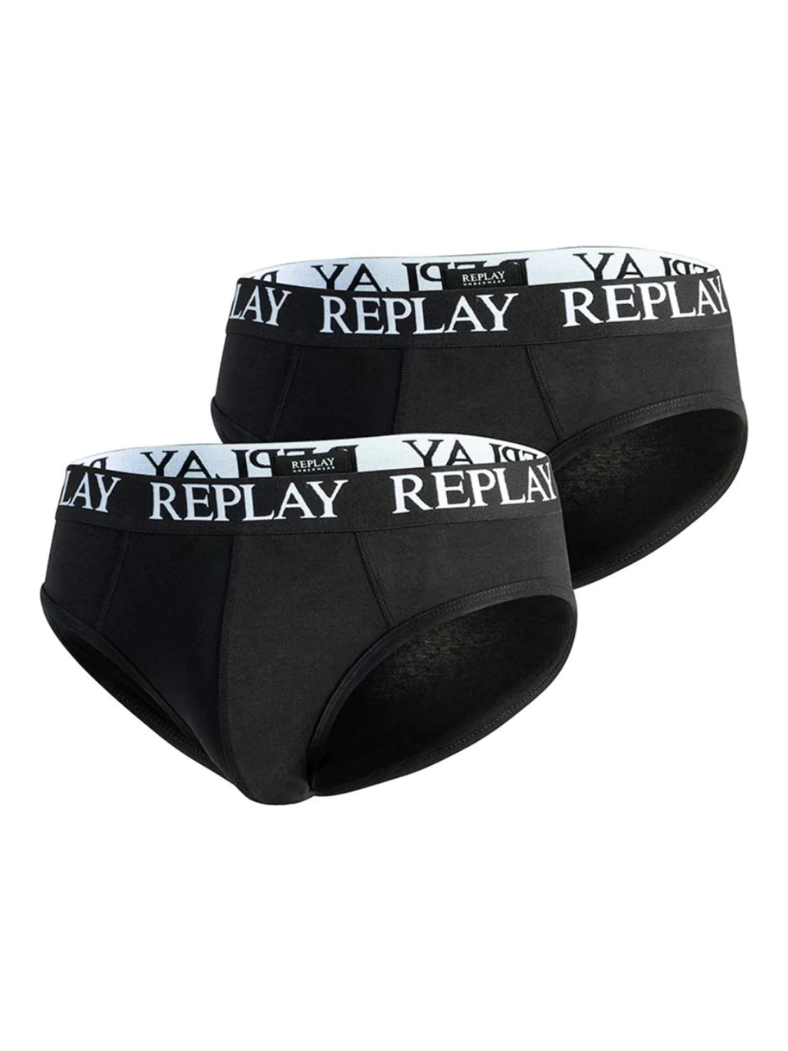 2 PACK CALZONCILLOS SLIPS - NEGRO - REPLAY