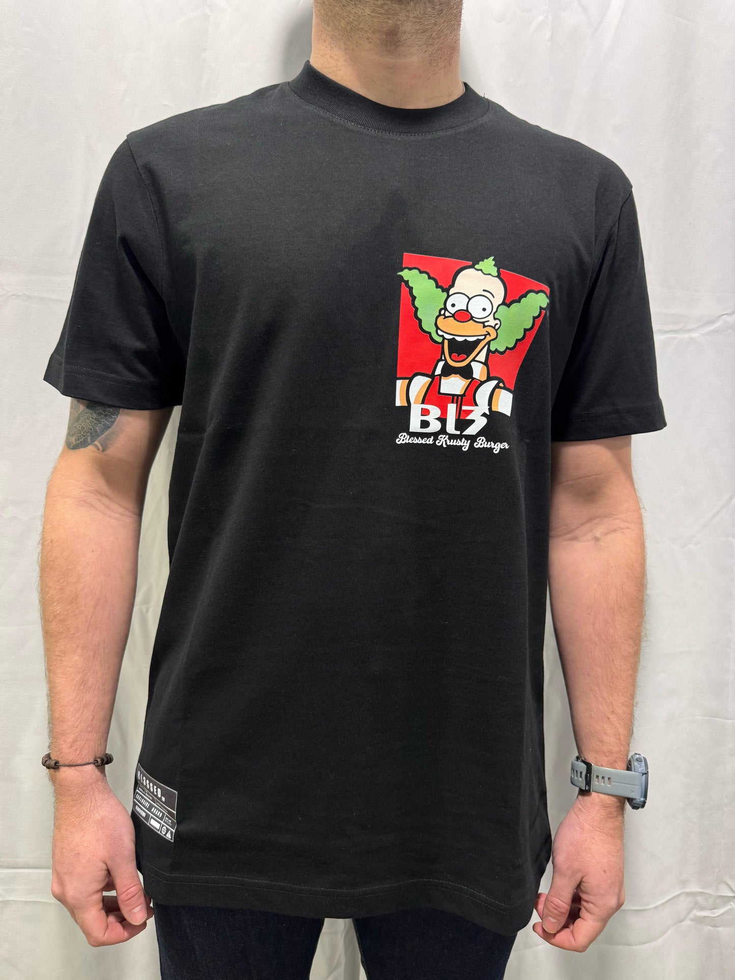 CAMISETA "KRUSTY" - NEGRO - BLESSED BRAND
