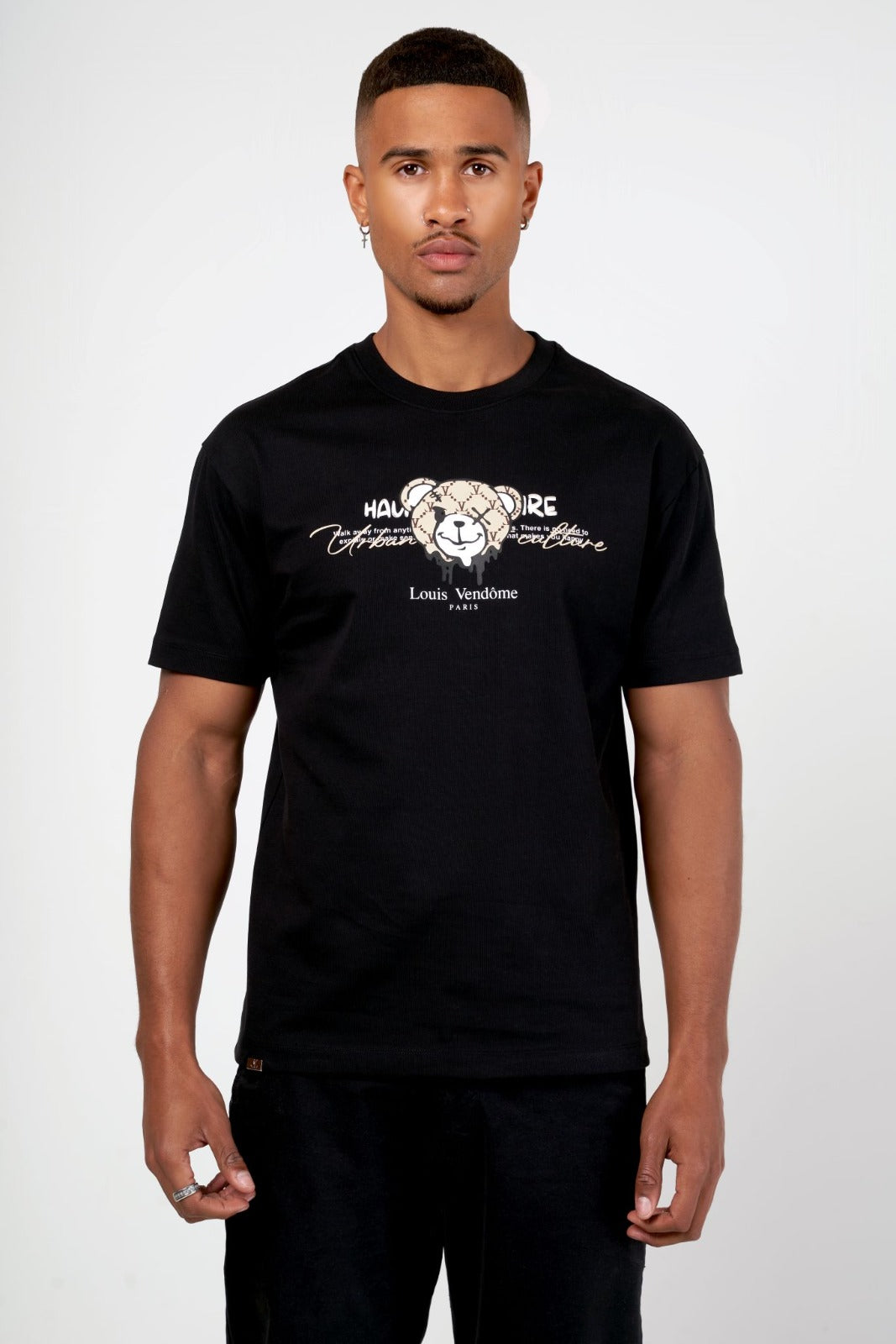 CAMISETA "HAUTE COUTURE" - NEGRO - LOUIS VENDOME PARIS | LV L79