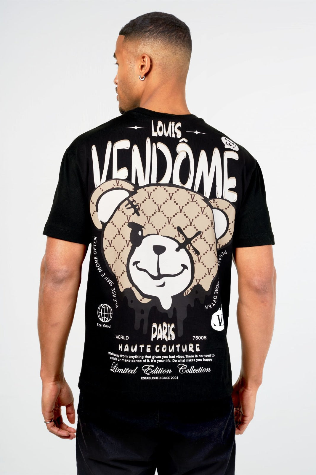 CAMISETA "HAUTE COUTURE" - NEGRO - LOUIS VENDOME PARIS | LV L79