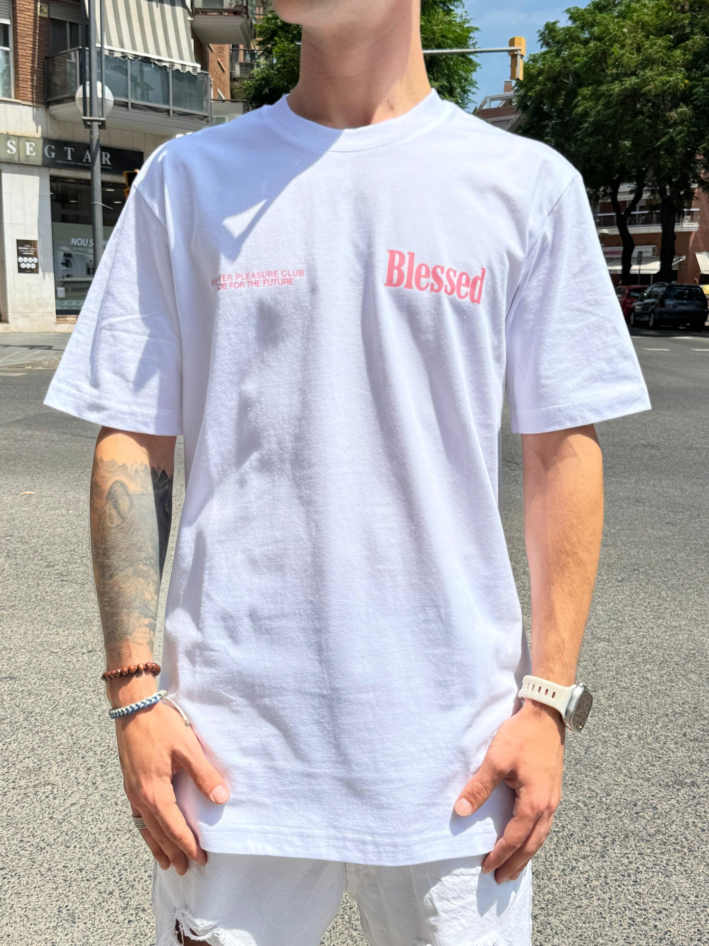 CAMISETA "PALMERA" - BLANCO - BLESSED BRAND