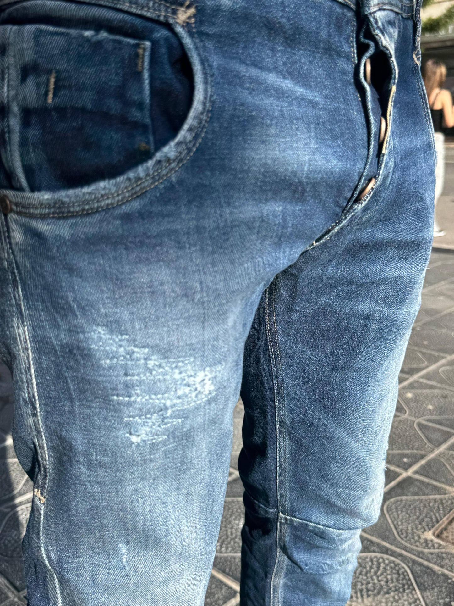 PANTALÓN VAQUERO AJUSTADO SKINNY "EKIM" - AZUL - THE UNTOUCHABLES | THE-2247