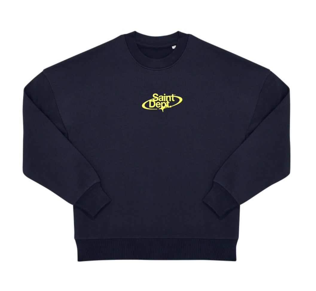 SUDADERA "BACK LOGO" - AZUL MARINO - SAINT DEPT