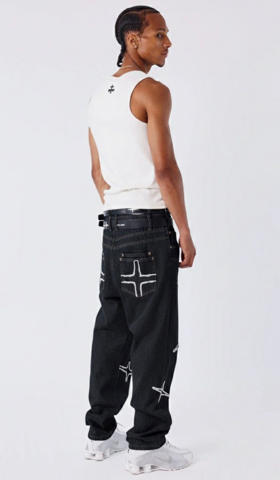 JEANS BORDADOS ESTRELLAS - AZUL OSCURO - PROJECT X PARIS | 2594419-JB