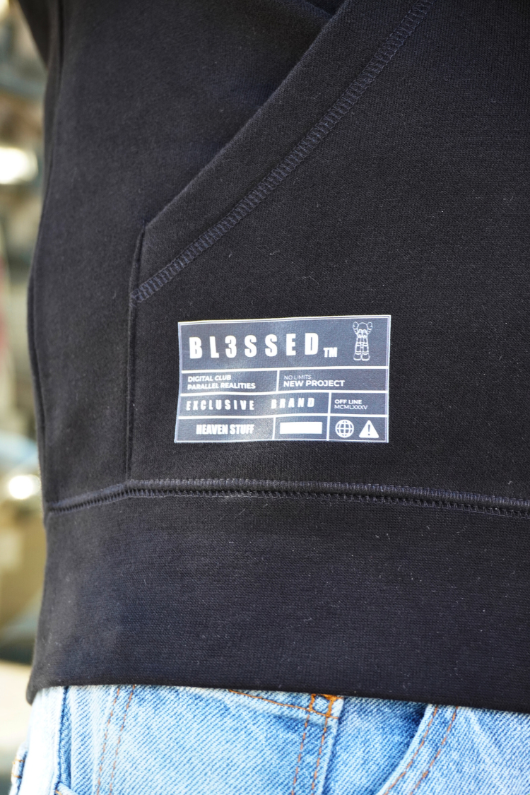 SUDADERA CON CAPUCHA "LEMON" - NEGRO - BLESSED BRAND