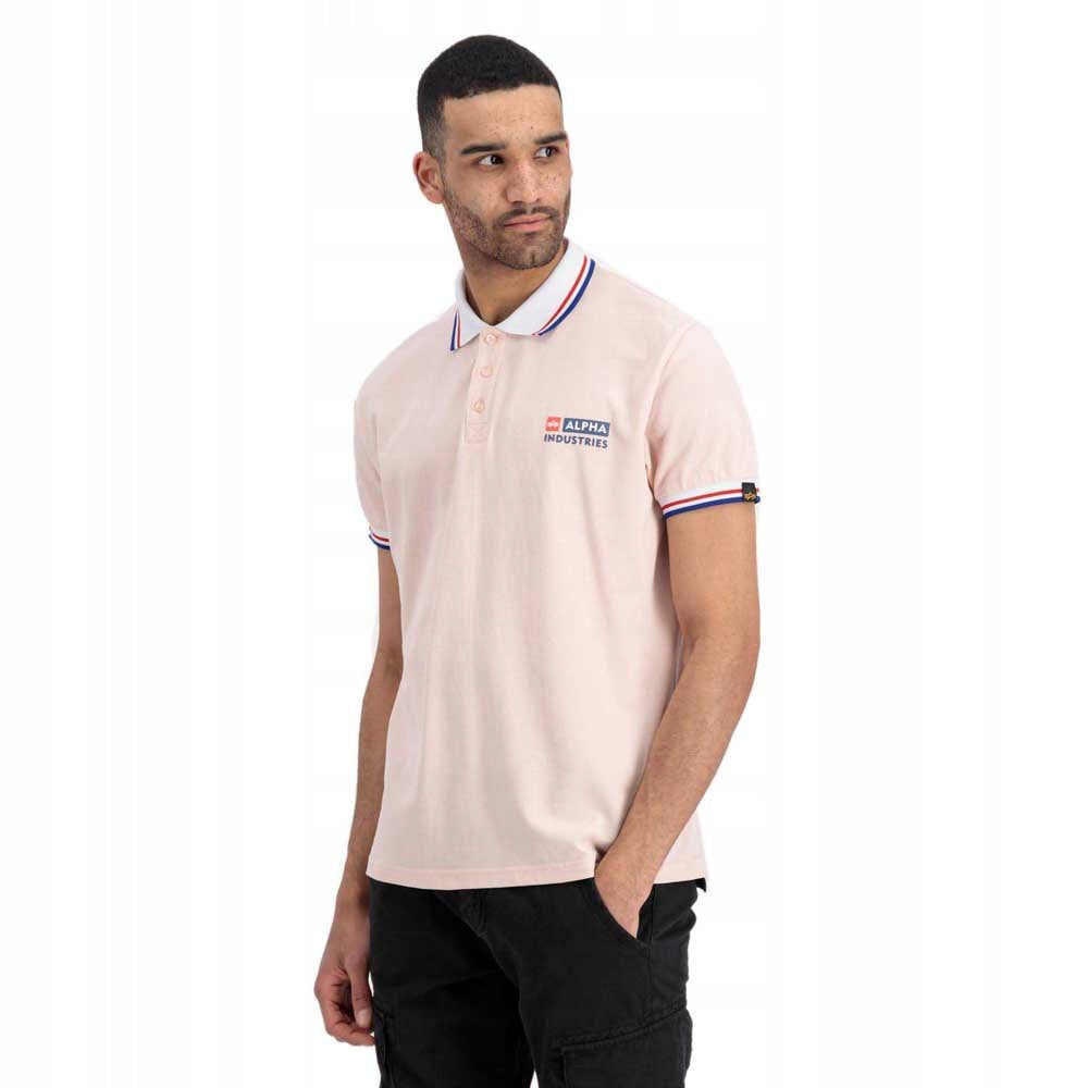 POLO "CONTRAST" - PALE PEACH - ALPHA INDUSTRIES