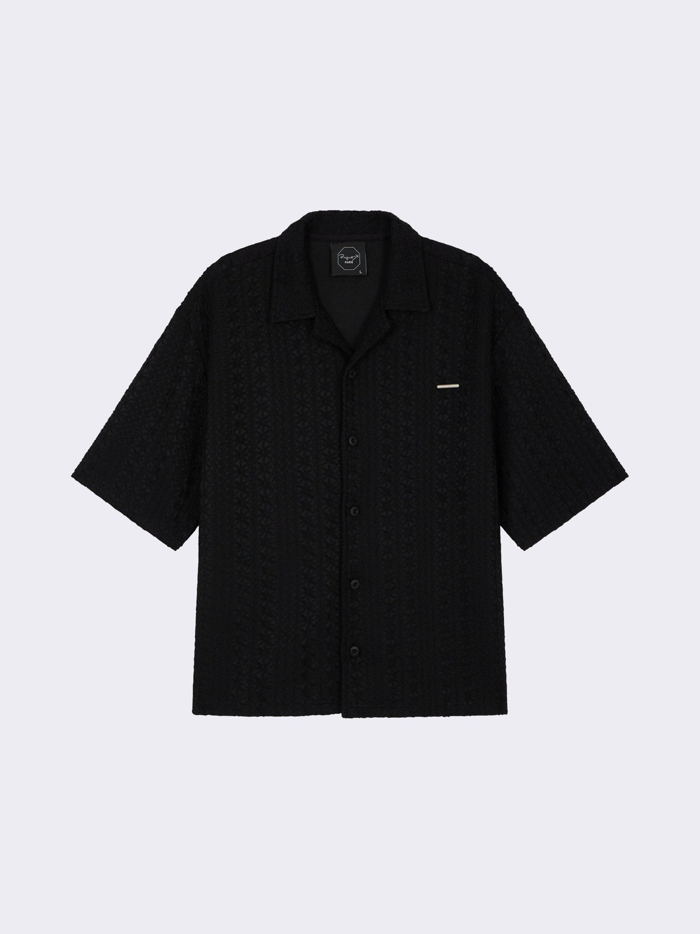 CAMISA DE MANGA CORTA CABANA - NEGRO - PROJECT X PARIS | PXP 2510168_BK