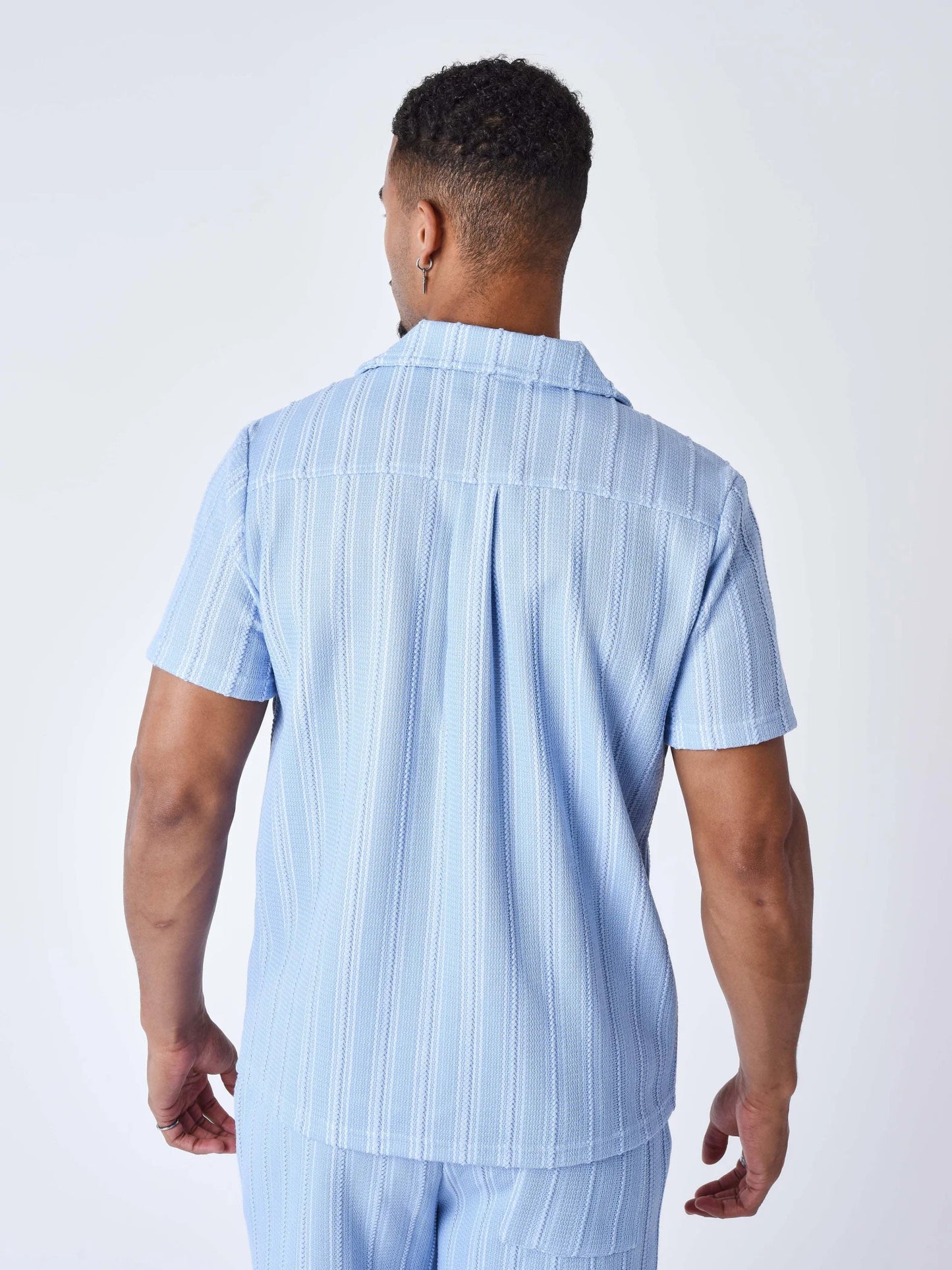 CAMISA DE MANGA CORTA DE PUNTO - AZUL CLARO - PROJECT X PARIS | PXP 2510163_CB