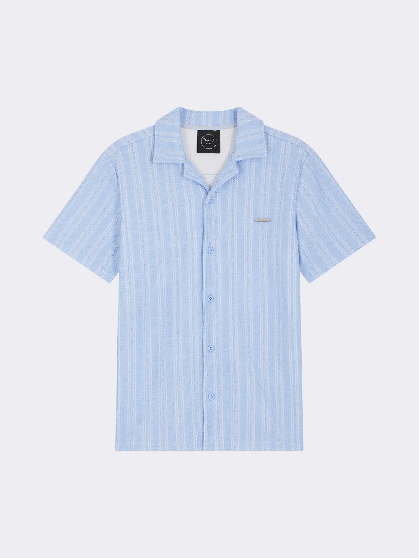 CAMISA DE MANGA CORTA DE PUNTO - AZUL CLARO - PROJECT X PARIS | PXP 2510163_CB