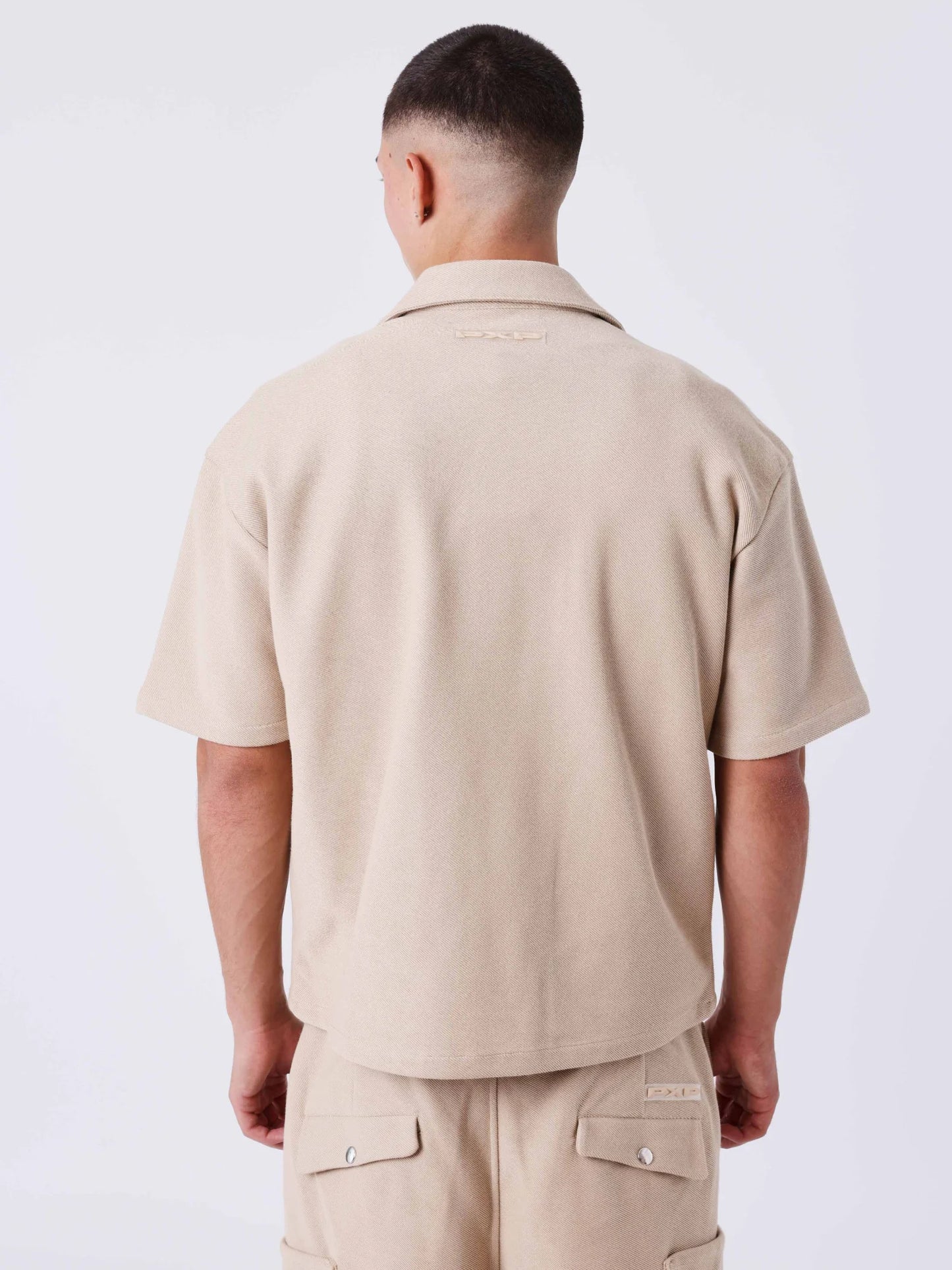 CAMISA MANGA CORTA BOXY - BEIGE - PROJECT X PARIS | PXP 2512017_BG