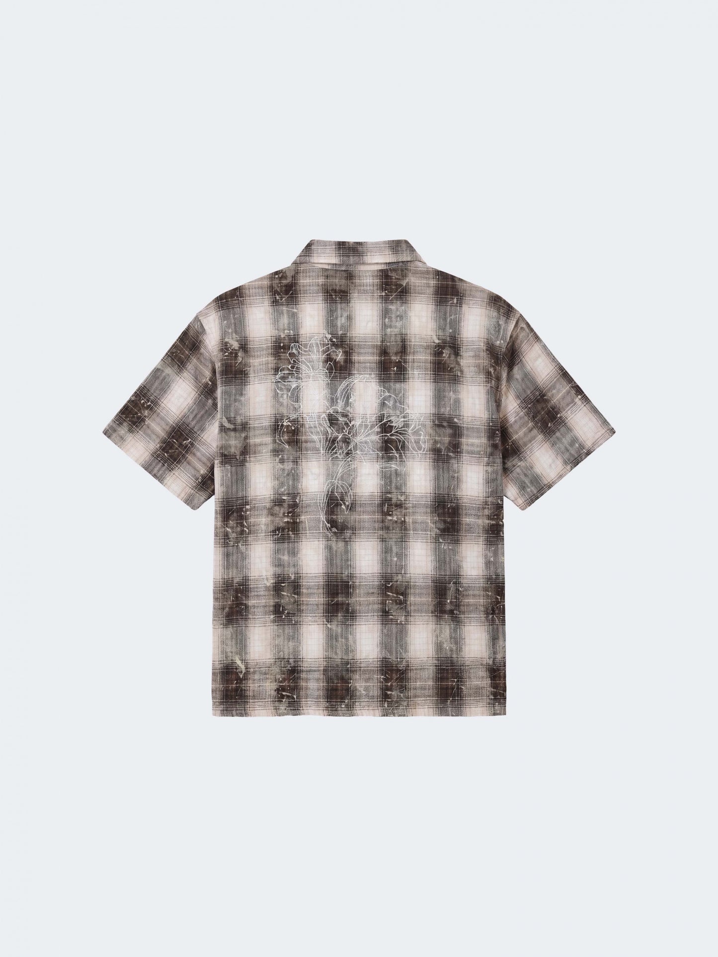 CAMISA MANGA CORTA CUADROS - MARRÓN - PROJECT X PARIS | PXP 2614000-BK