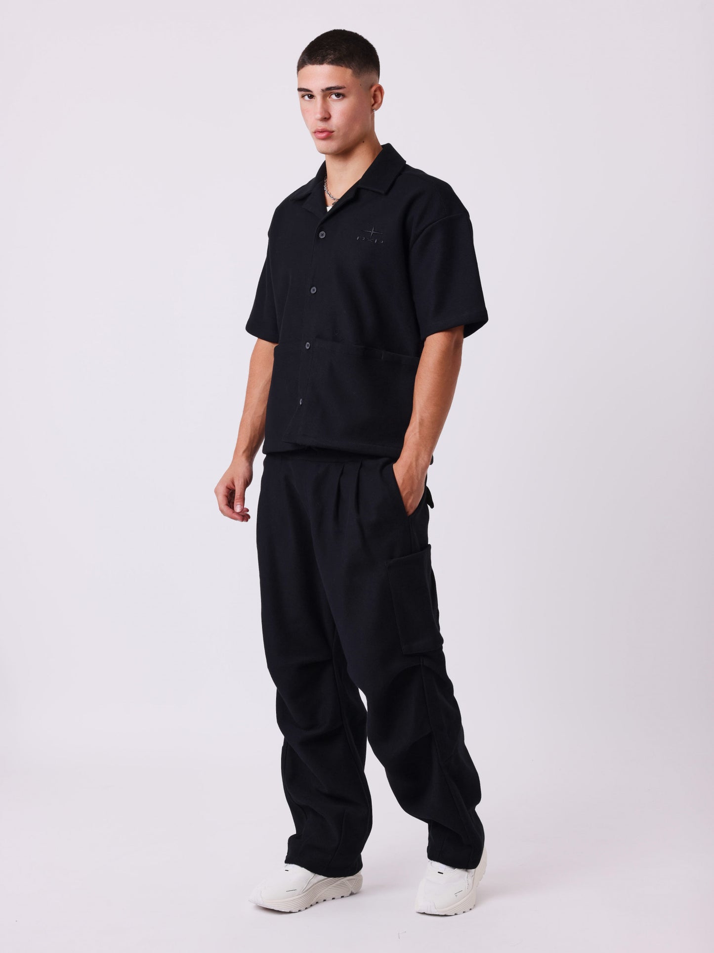 CAMISA MANGA CORTA BOXY - NEGRO - PROJECT X PARIS | PXP 2512017_BK