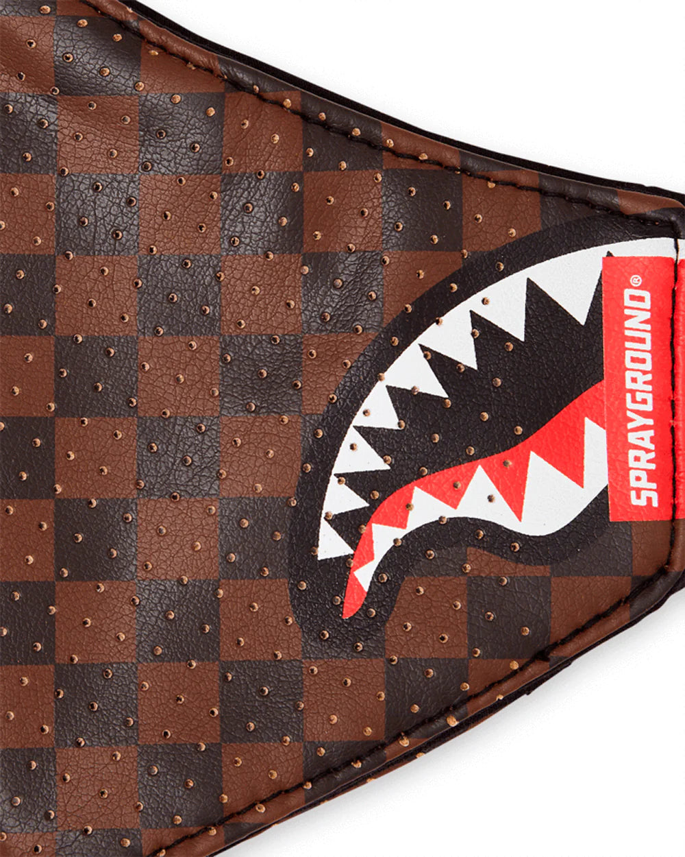 MÁSCARA DE FILTRO FIJA SHARKS IN PARIS PU FASHION - MARRÓN - SPRAYGROUND | 910Z341