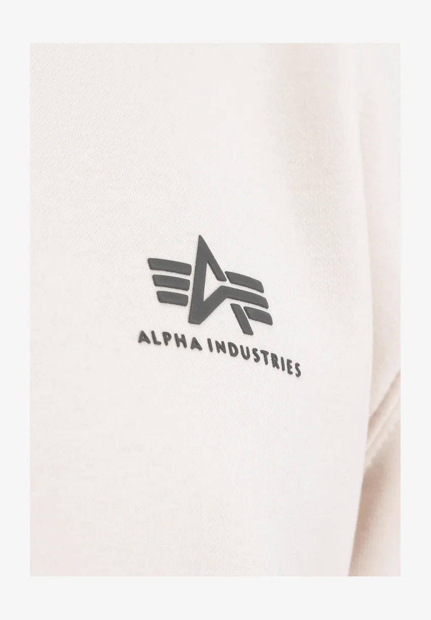 SUDADERA BÁSICA CON CREMALLERA Y CAPUCHA - CREMA - ALPHA INDUSTRIES | 118342