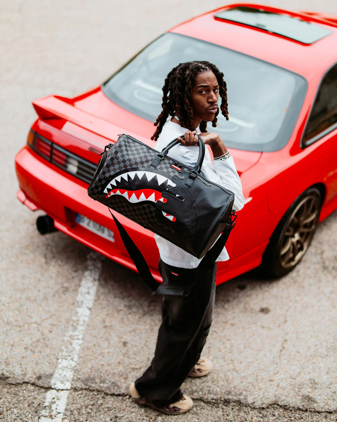 BOLSA SPEED SHARK SIDE SWIPE DUFFLE - NEGRO - SPRAYGROUND | 910D7482NSZ
