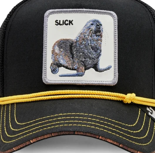 GORRA TRUCKER FOCA "SLICK" - NEGRO - GOORIN BROS THE FARM ANIMALS | 101-1130