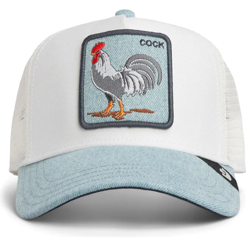 GORRA TRUCKER GALLO "COCK" - AZUL DENIM - GOORIN BROS THE FARM ANIMALS | 101-2957
