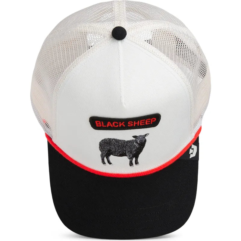 GORRA TRUCKER OVEJA "THE BLACK SHEEP" - BLANCA/NEGRO - GOORIN BROS THE FARM ANIMALS | 101-2616