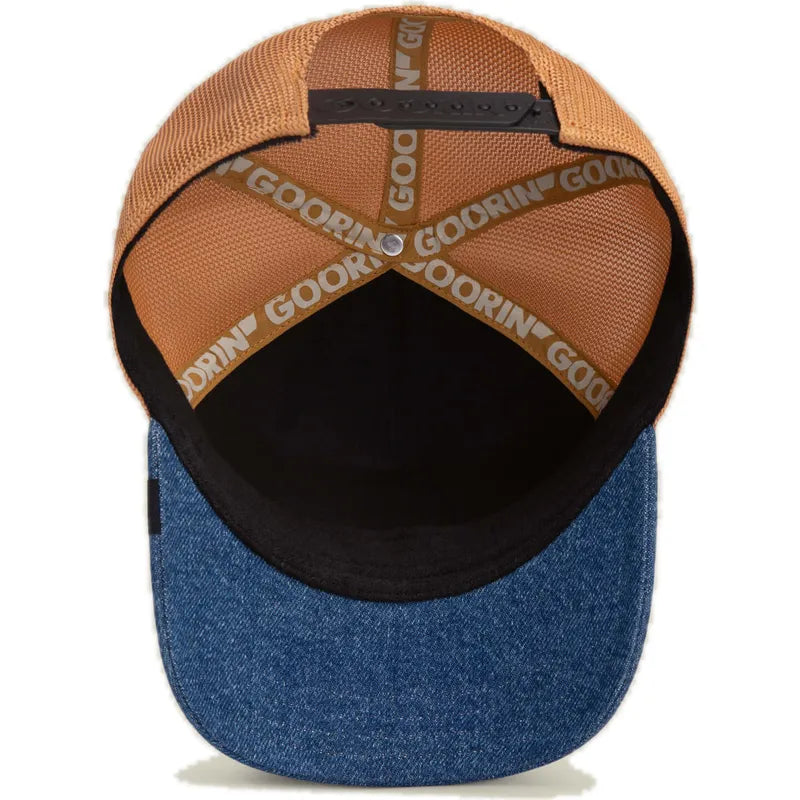 GORRA TRUCKER PERRO "SAVAGE" - NEGRO/JEANS - GOORIN BROS THE FARM ANIMALS | 101-2669