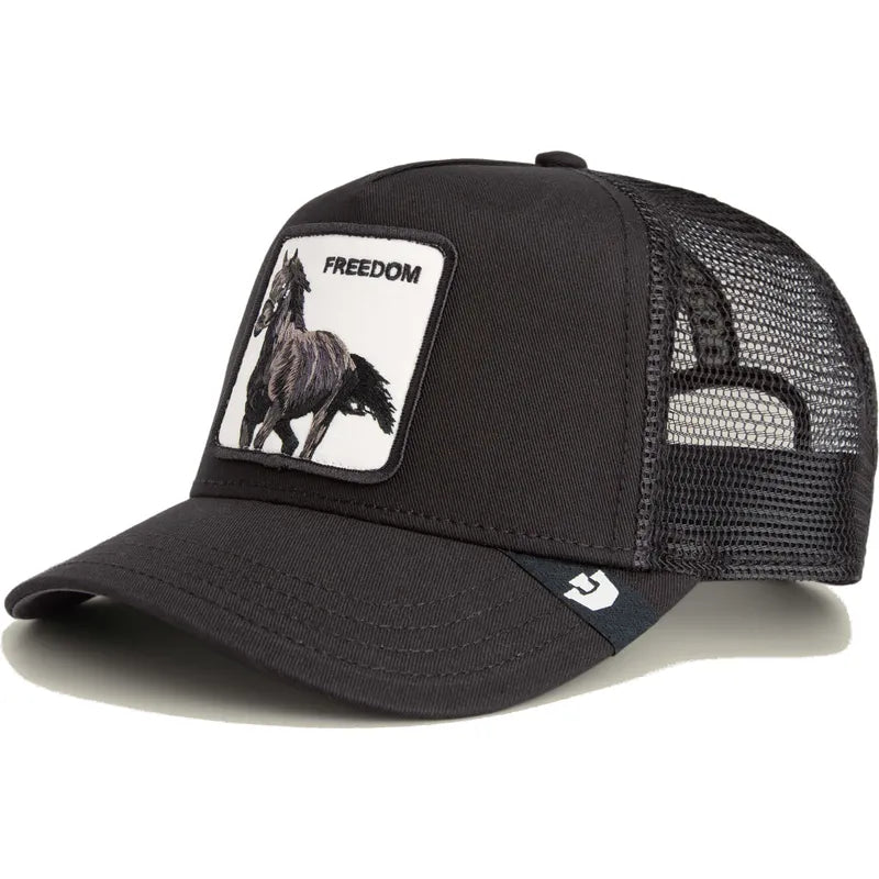 GORRA TRUCKER CABALLO "FREEDOM HORSE" - NEGRO - GOORIN BROS THE FARM ANIMALS | 101-2594