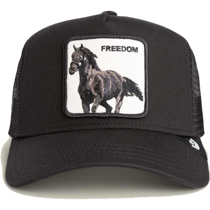 GORRA TRUCKER CABALLO "FREEDOM HORSE" - NEGRO - GOORIN BROS THE FARM ANIMALS | 101-2594