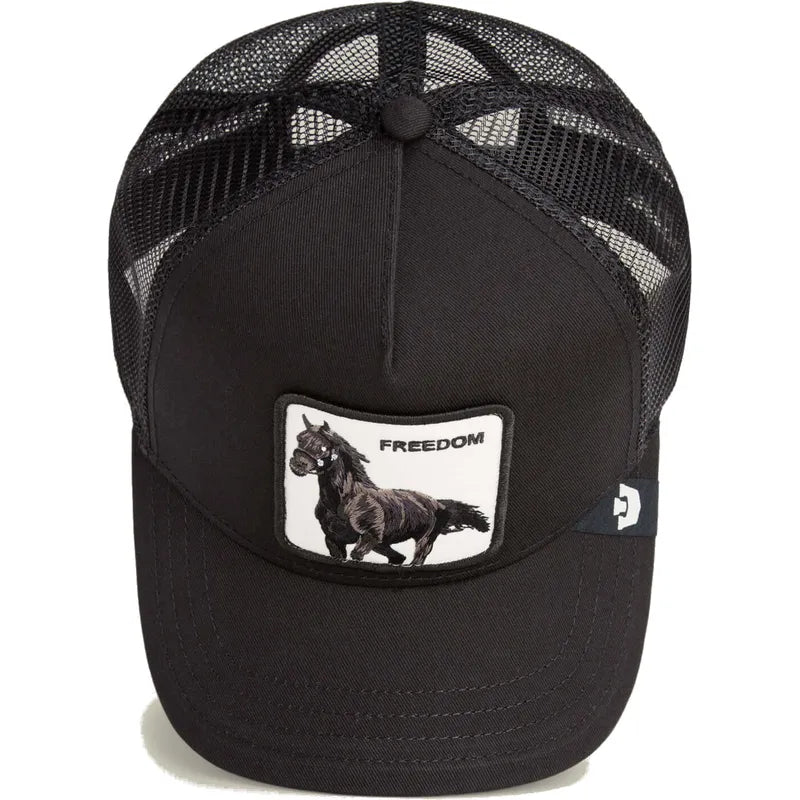 GORRA TRUCKER CABALLO "FREEDOM HORSE" - NEGRO - GOORIN BROS THE FARM ANIMALS | 101-2594